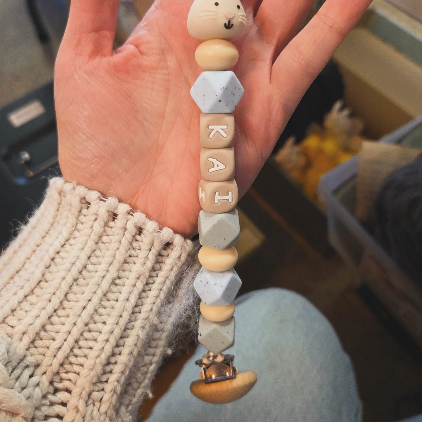 Gepersonaliseerde speenkoorden/sleutelhanger